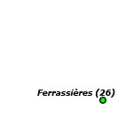 Ferrassières sur la carte de France