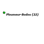 Pleumeur-Bodou sur la carte de France