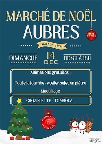 Photo d'une affiche de Noël